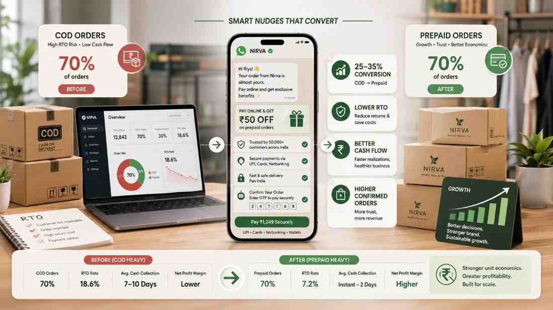 COD to Prepaid Conversion: How D2C Brands Are Getting 25–35% Conversion