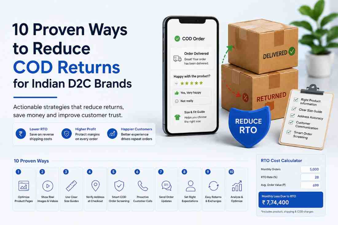 10 Proven Ways to Reduce COD Returns for Indian D2C Brands